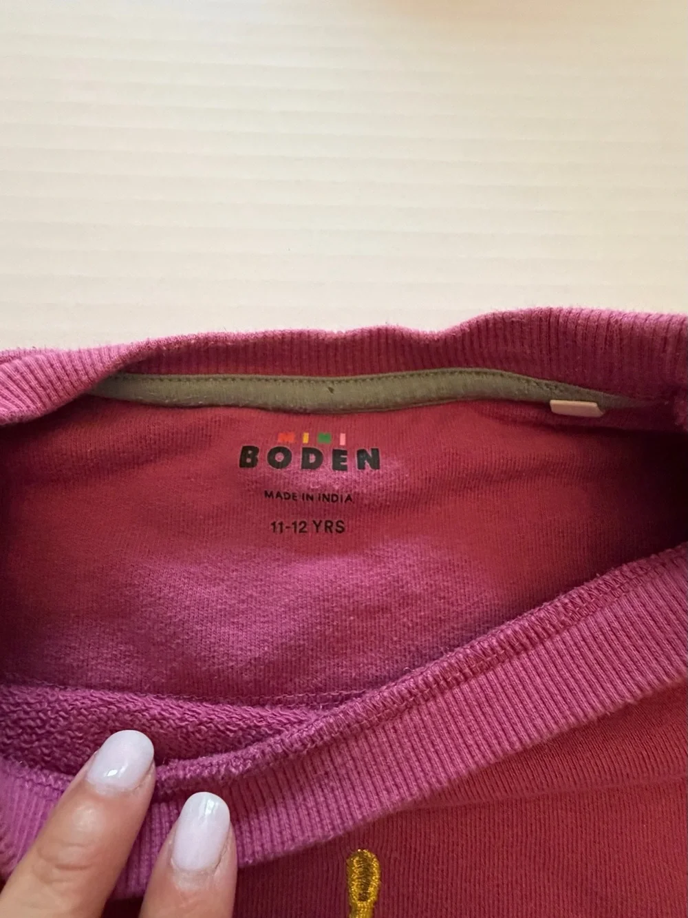Mini Boden Acorn Sweatshirt 11-12 yr